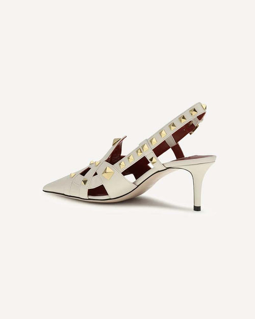 VALENTINO GARAVANI ROCKSTUD SLINGBACK PUMPS