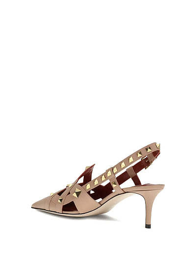 VALENTINO GARAVANI ROCKSTUD SLINGBACK PUMPS