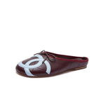 CHANEL Quilted CC Ballet Mules