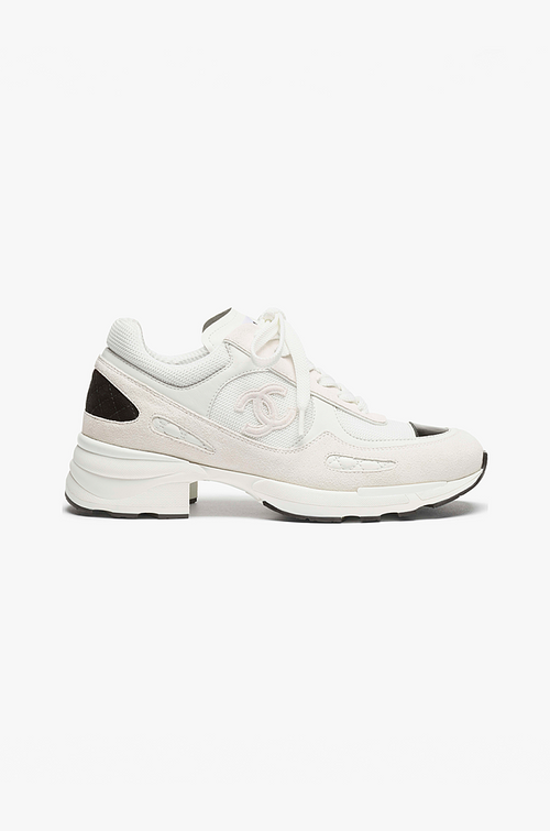 Chanel Quilted Calfskin & Mesh Sneakers – Blanc Éclat Edition