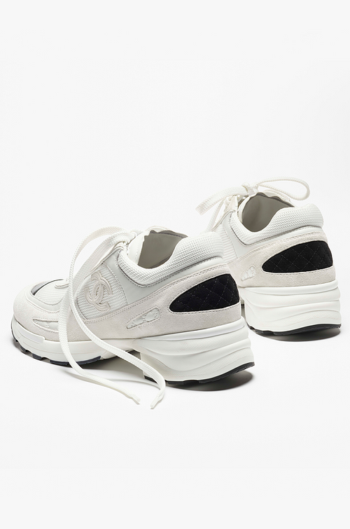 Chanel Quilted Calfskin & Mesh Sneakers – Blanc Éclat Edition