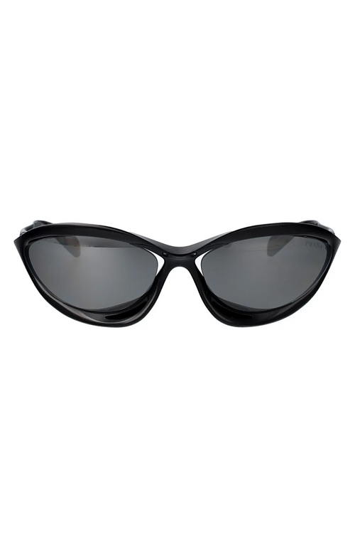 Prada Symbole Oval Sculpt Sunglasses – Luxe Shield Collection