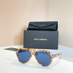 Dolce & Gabbana Oversized Geometric Shield Sunglasses – Luxe Vision Series