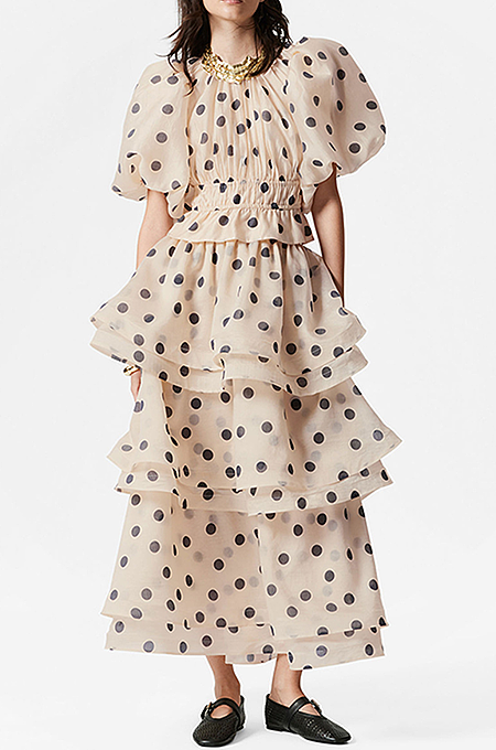 'Villaro' Polka Dot Skirt Set