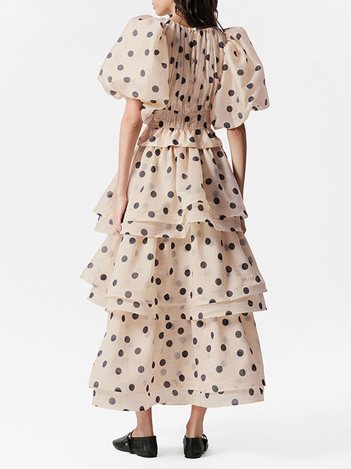 'Villaro' Polka Dot Skirt Set
