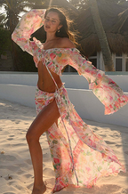'Sandy Petals' Skirt Set
