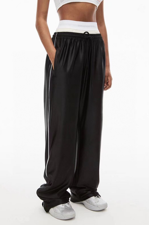 Alexander Wang Noir Satin Tracksuit Set – Signature Street Luxe Edition