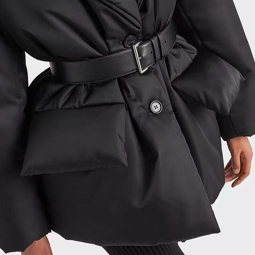 Prada Belted Re-Nylon Puffer Blazer – Iconic Milano Edition