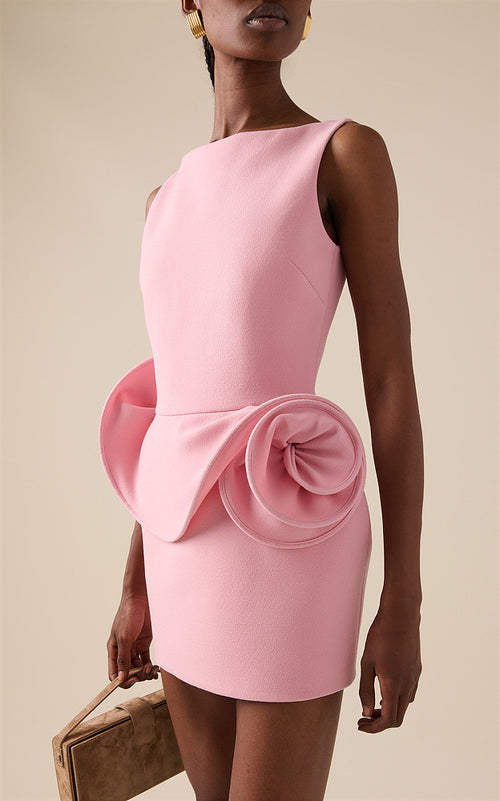 ROSE ASCENDANT™ Sculpted Rose Mini Dress
