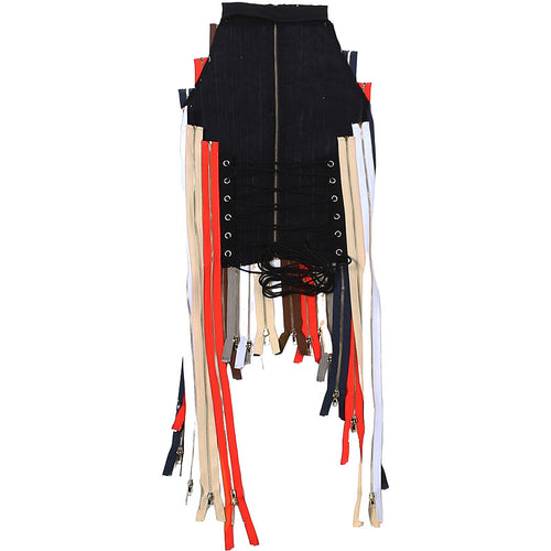 MACHINA NOIR™ Architectural Zip Corset Top