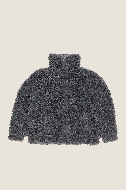 Acne Studios Shearling-Effect High Collar Jacket