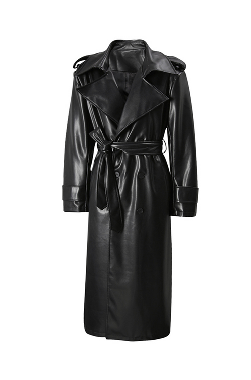 La Loi du Noir Trench Coat