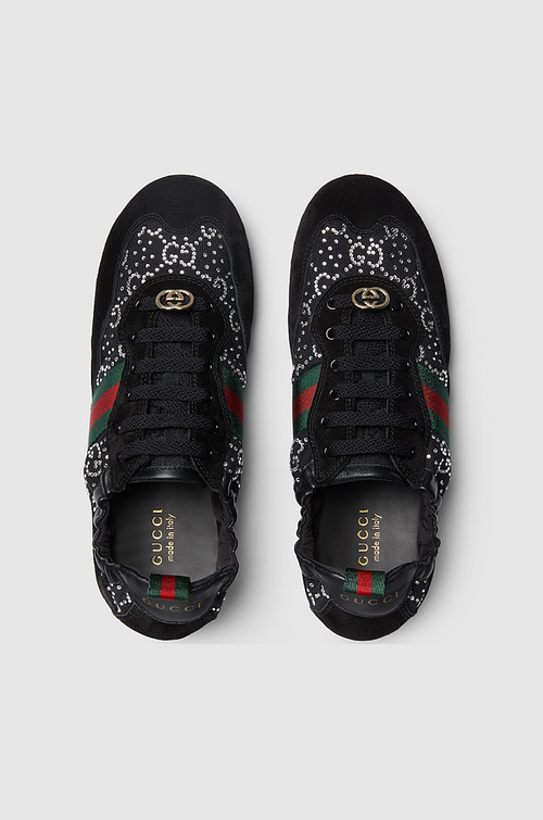 Gucci Knit Web Stripe Sneakers