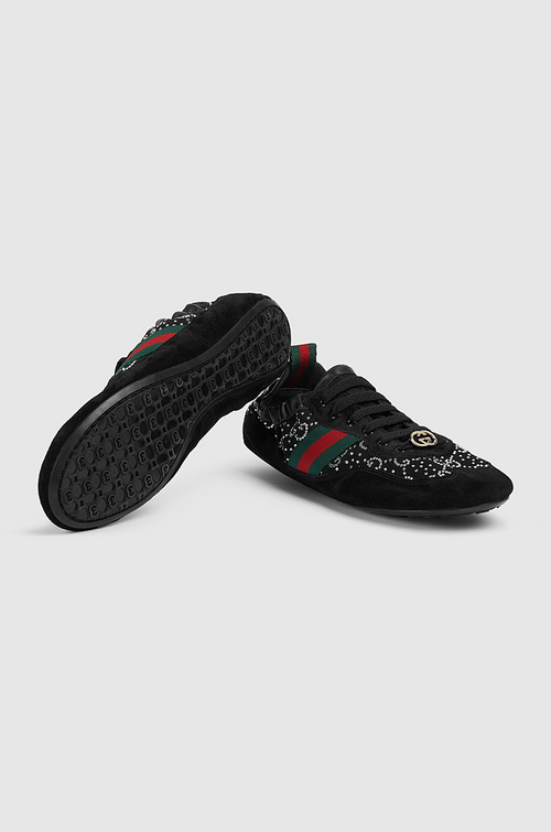 Gucci Knit Web Stripe Sneakers