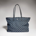 Gucci Tribeca Large Tote Bag — Dark Blue GG Denim