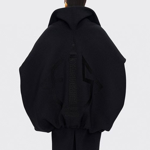 “Vanta Halo” Sculptural Zip-Front Jacket – Empire of Ember Edition