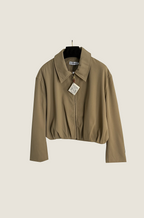 Loewe “Sable Verge” Cropped Structured Jacket