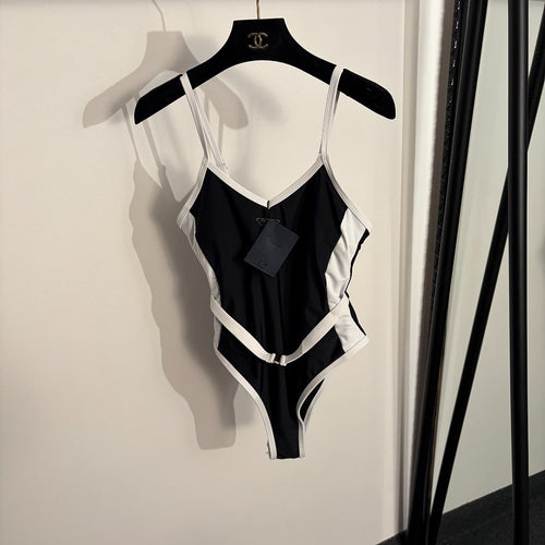 PRADA Linea Sport Contrast One-Piece Swimsuit