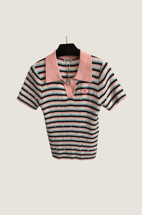 Coco Pastel Knit Polo – Luxe Edition