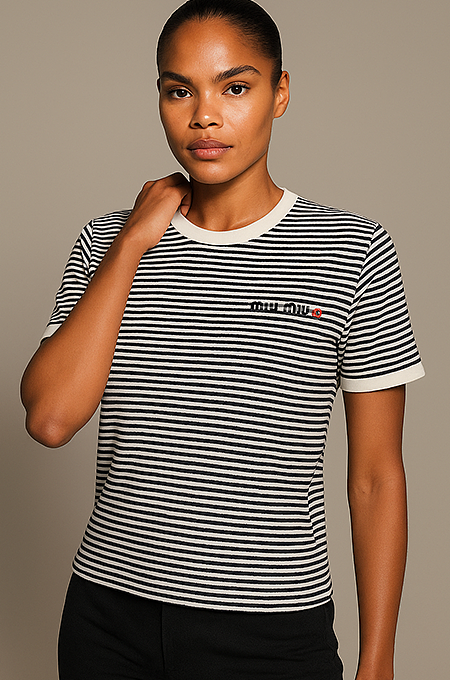 Miu Miu Striped Top