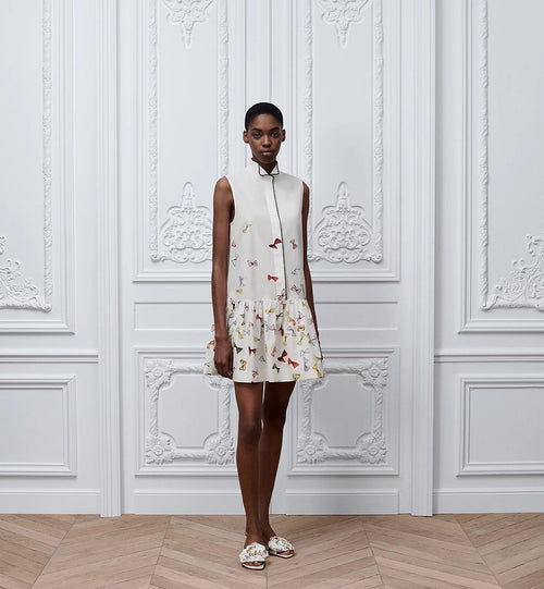 DIOR Papillon Rêve Drop-Waist Mini Dress