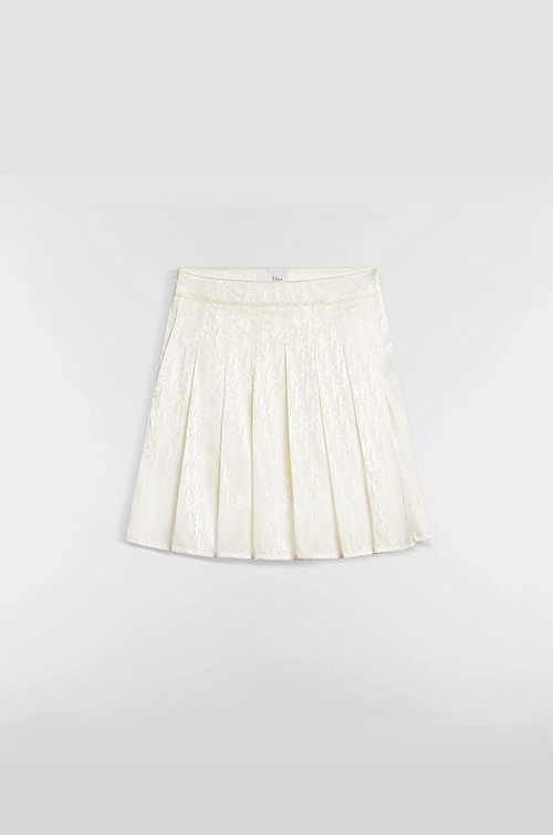 DIOR Étoile Ivoire Pleated Mini Skirt