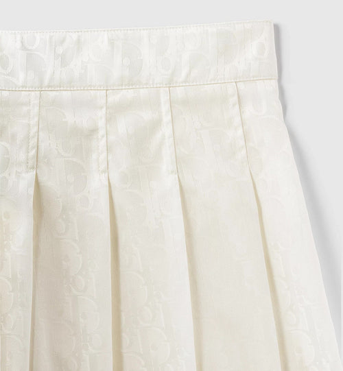 DIOR Étoile Ivoire Pleated Mini Skirt