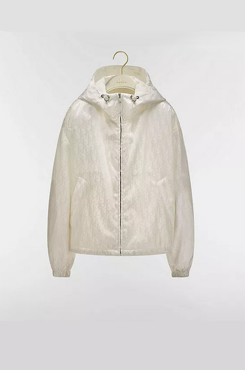 DIOR Éclat Ivoire Monogram Hooded Jacket
