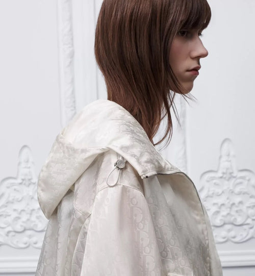 DIOR Éclat Ivoire Monogram Hooded Jacket