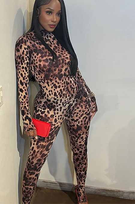 'Leva' Leopard Jumpsuit