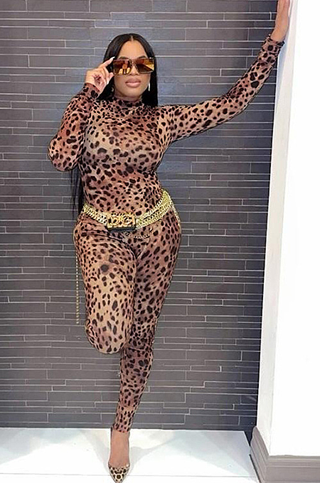 'Leva' Leopard Jumpsuit