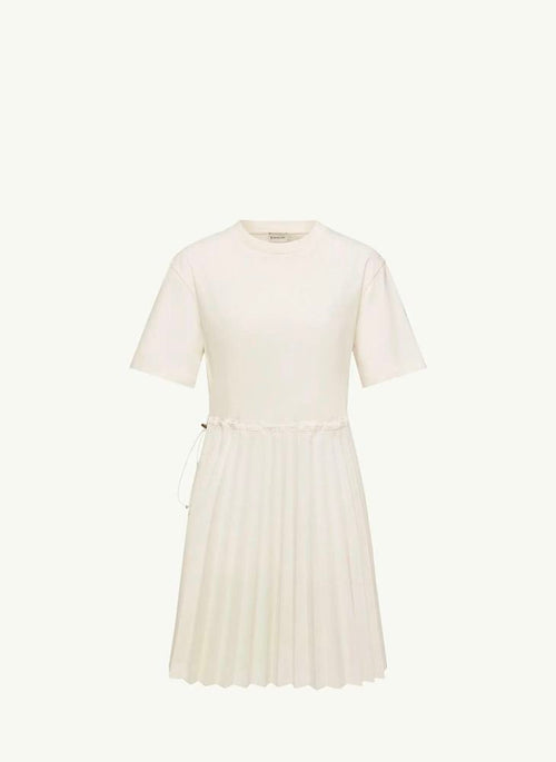 MONCLER Plissé Essence Cotton Dress