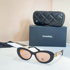 Chanel Oversized Square Sunglasses with Gold Accent Trim – Luxe Edition