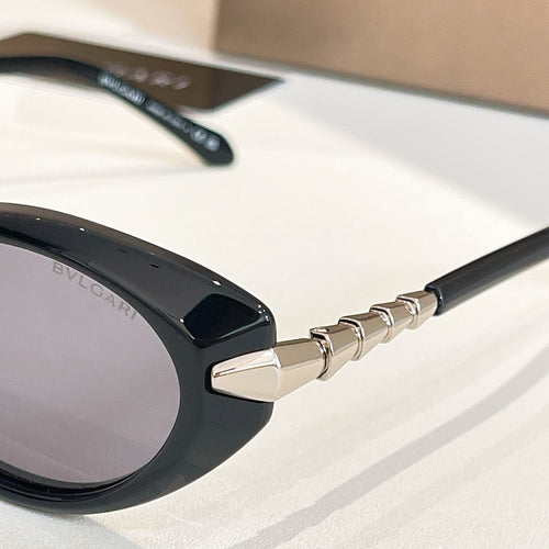 BVLGARI “Serpenti Eleganza” Round Cat-Eye Sunglasses – Luxe Edition