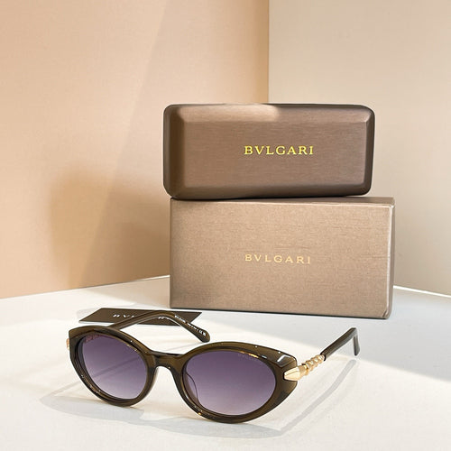 BVLGARI “Serpenti Eleganza” Round Cat-Eye Sunglasses – Luxe Edition