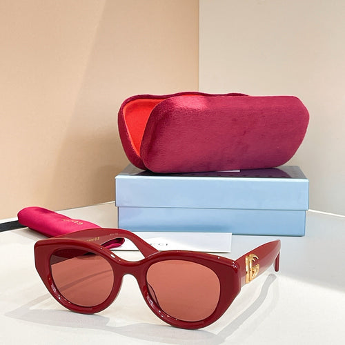 Gucci “Curva GG” Oversized Oval Sunglasses – Luxe Edition