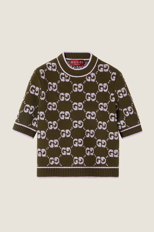 Gucci “Verona Maglia” GG Monogram Knit Top – Luxe Edition