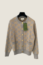 Gucci “Serenità GG” Monogram Knit Cardigan – Luxe Edition