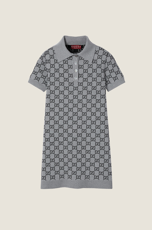 Gucci “Noir Heritage” Monogram Polo Dress – Luxe Edition