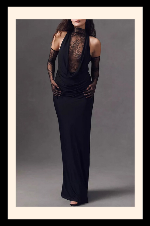 “Ravène de Minuit” Lace Gown