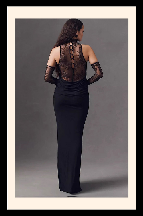 “Ravène de Minuit” Lace Gown