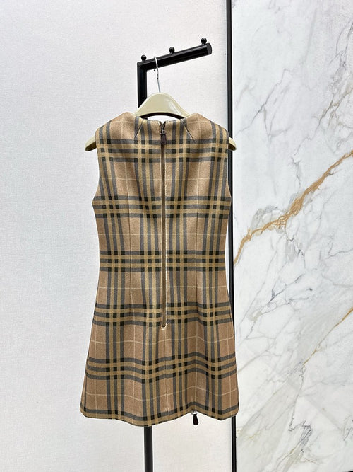 “Burberry Heritage Check Mini Dress”