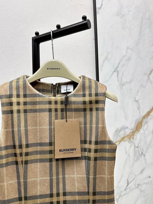“Burberry Heritage Check Mini Dress”