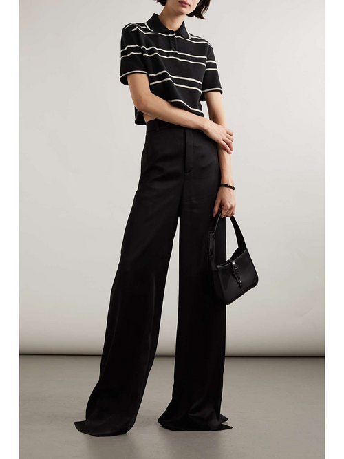 Saint Laurent Cropped Polo Shirt