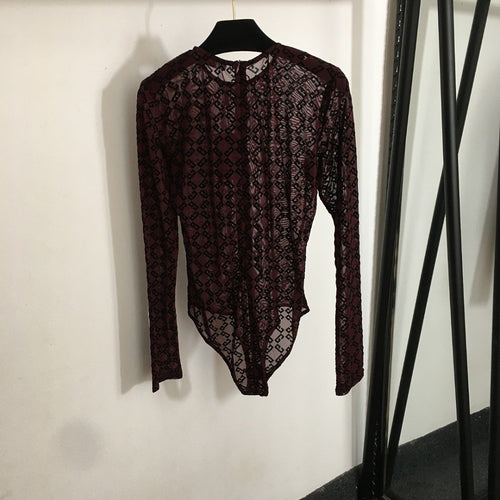 Givenchy Mesh Bodysuit Top