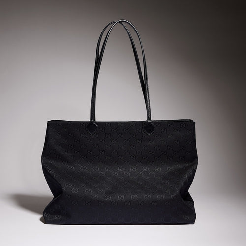 Gucci Jumbo GG Canvas Large Tote Bag – Black
