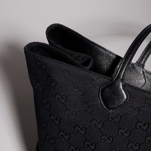 Gucci Jumbo GG Canvas Large Tote Bag – Black