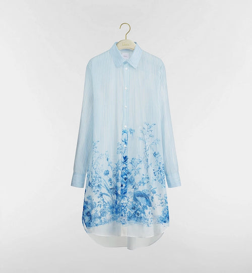 Christian Dior Toile de Jouy Riviera Silk Shirt Dress