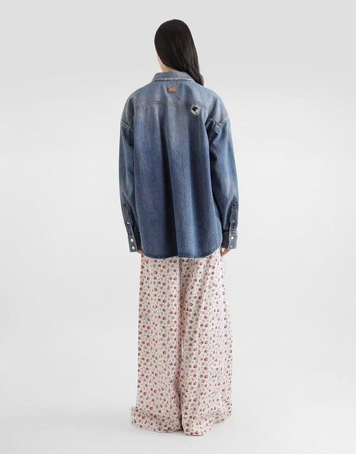 Dolce & Gabbana Romantic Floral Palazzo Trousers