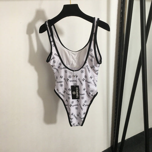 CHANEL CC Signature Monogram One-Piece Swimsuit